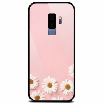 Husa din sticla securizata pentru Samsung Galaxy S9 Plus, Pink 101 Husa din sticla securizata pentru Samsung Galaxy S9 Plus, Pink 101