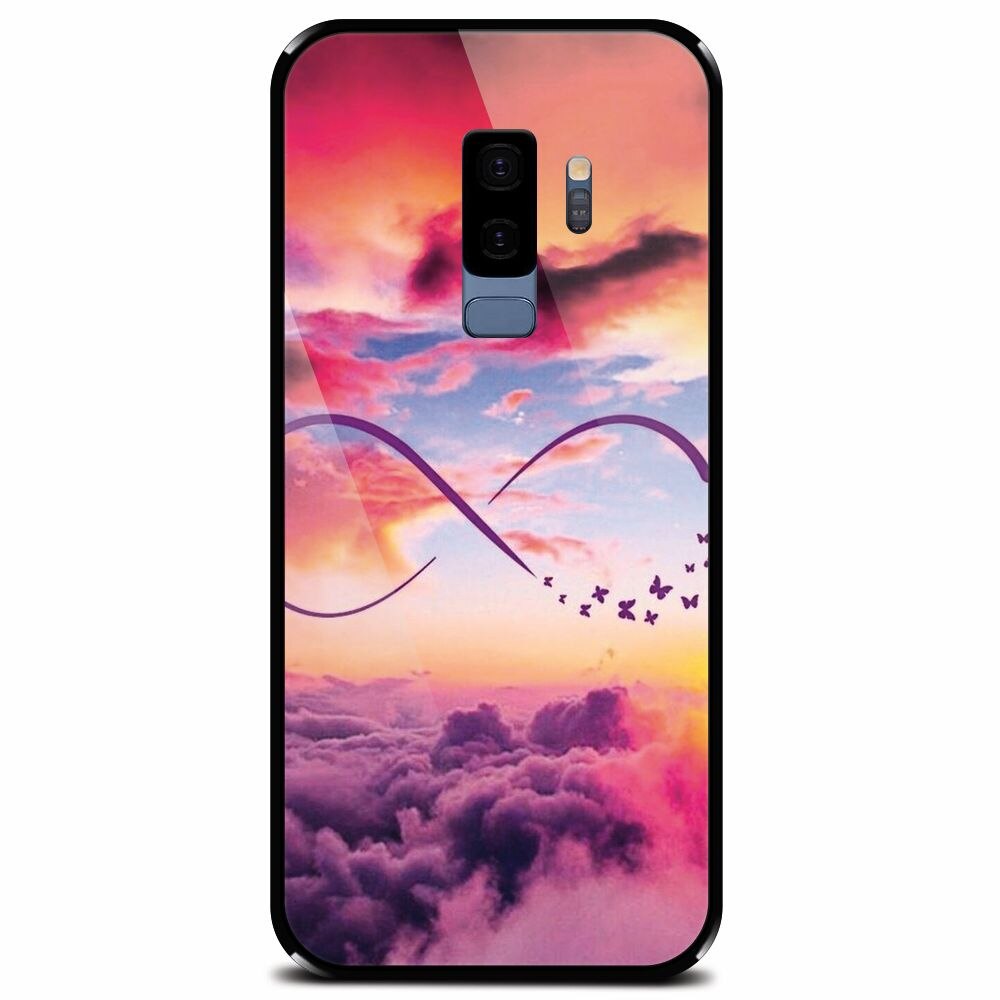 Husa din sticla securizata pentru Samsung Galaxy S9 Plus, Infinit Love 101