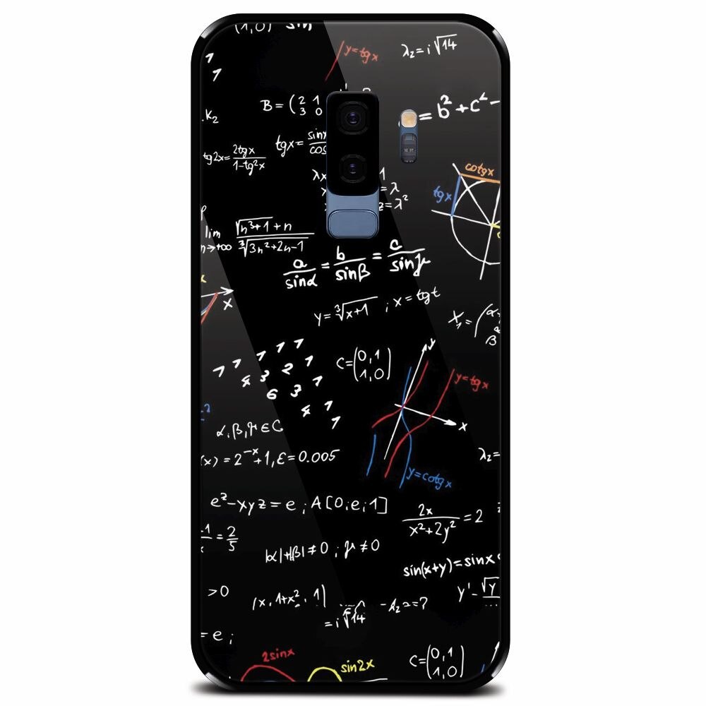 Husa din sticla securizata pentru Samsung Galaxy S9 Plus, Math