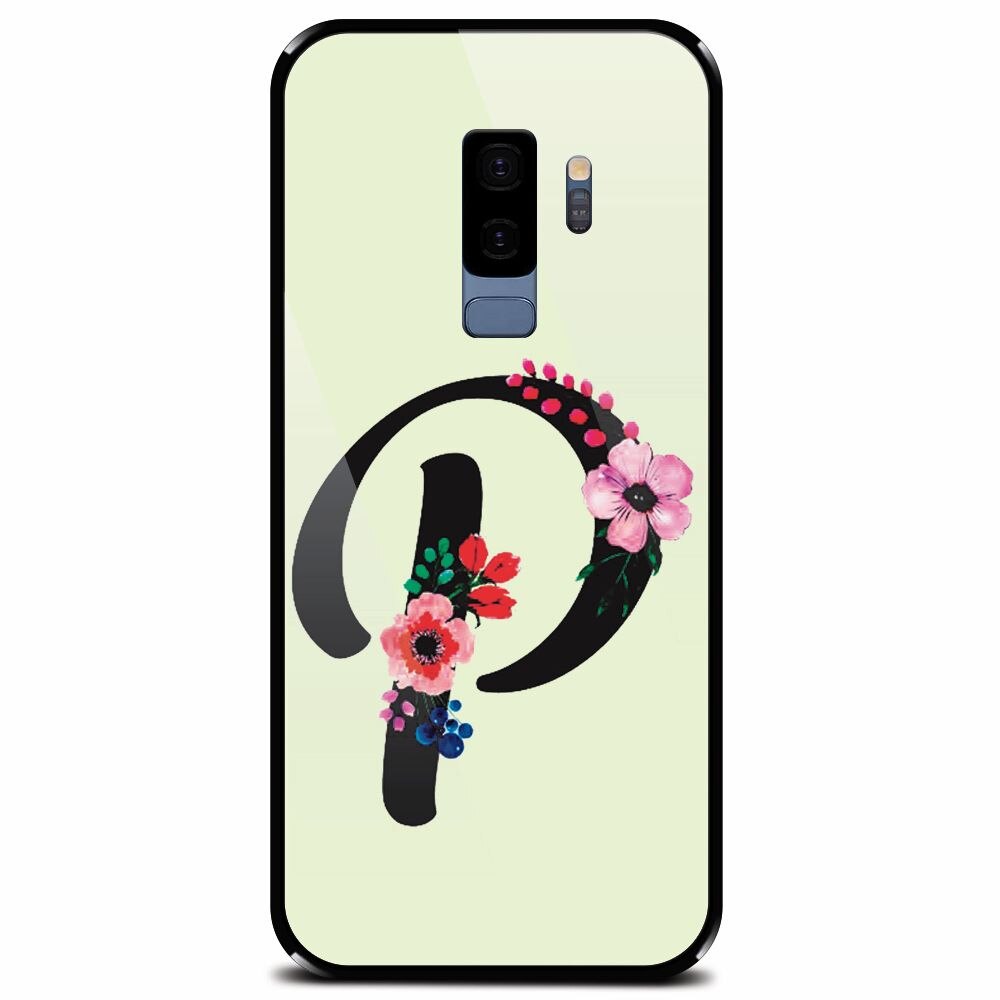 Husa din sticla securizata pentru Samsung Galaxy S9 Plus, Litera P