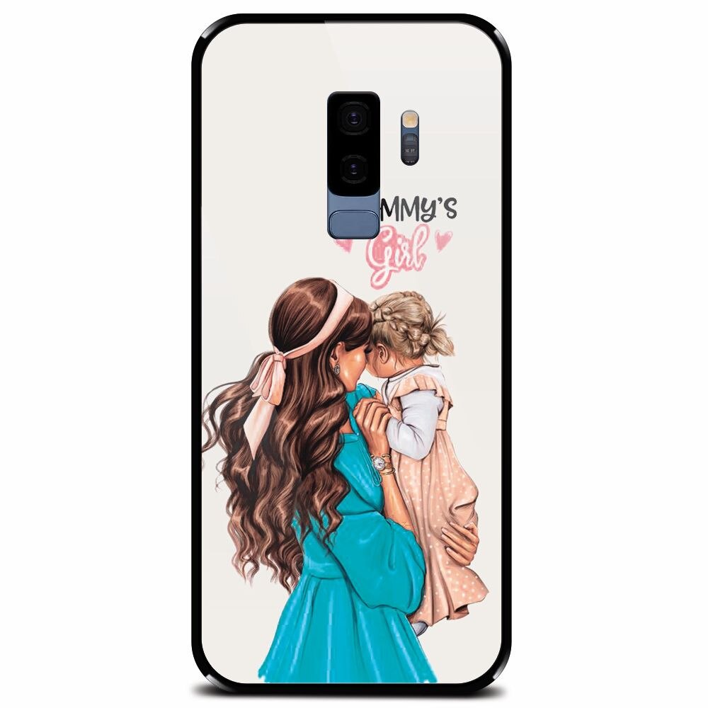 Husa din sticla securizata pentru Samsung Galaxy S9 Plus, Mommy's Girl 2