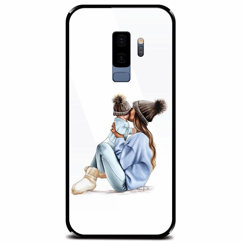 Husa din sticla securizata pentru Samsung Galaxy S9 Plus, Goodnights