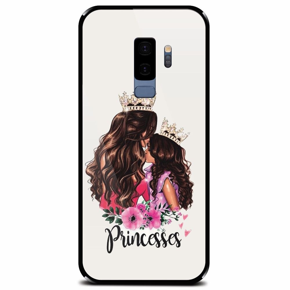 Husa din sticla securizata pentru Samsung Galaxy S9 Plus, Princesses