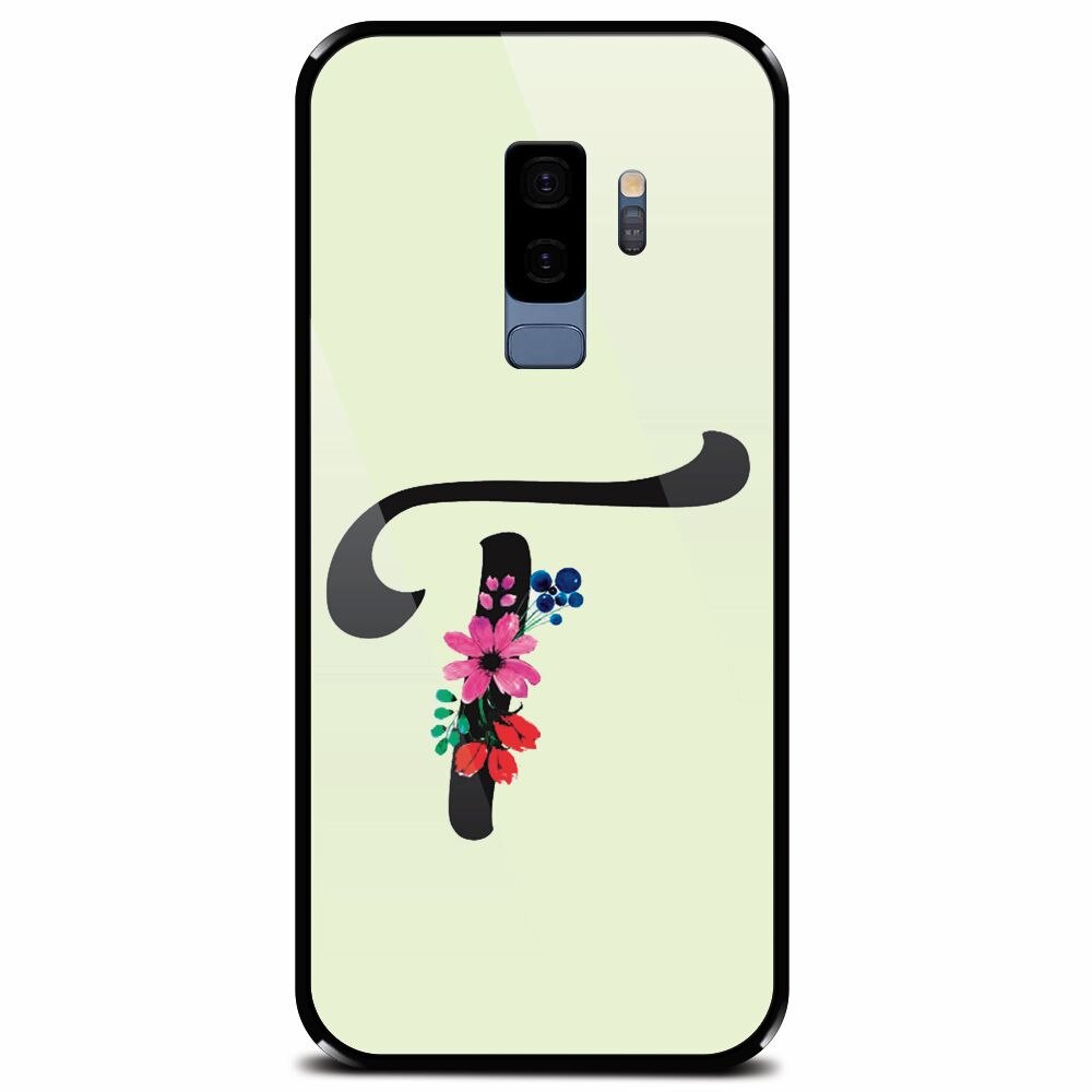 Husa din sticla securizata pentru Samsung Galaxy S9 Plus, Litera T
