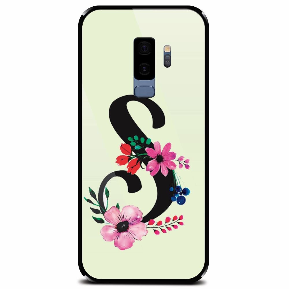 Husa din sticla securizata pentru Samsung Galaxy S9 Plus, Litera S