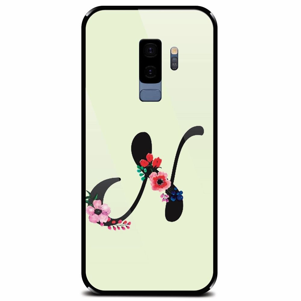 Husa din sticla securizata pentru Samsung Galaxy S9 Plus, Litera N