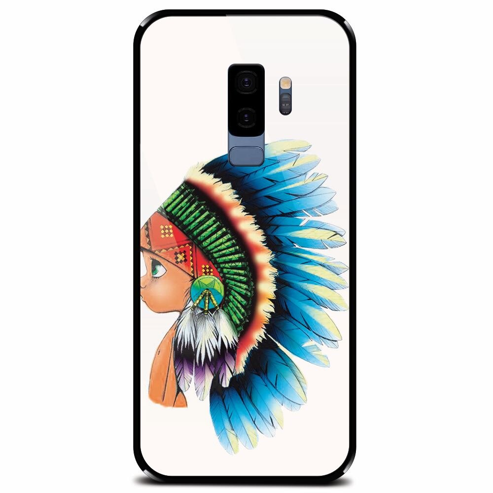 Husa din sticla securizata pentru Samsung Galaxy S9 Plus, Indian Boy