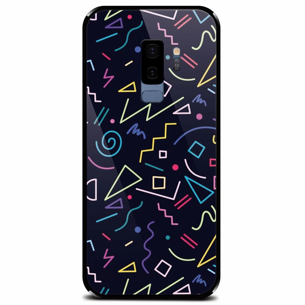Husa din sticla securizata pentru Samsung Galaxy S9 Plus, Signs