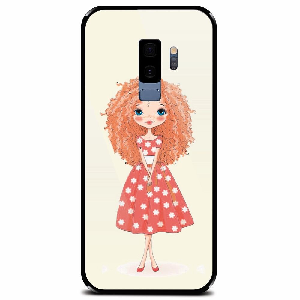Husa din sticla securizata pentru Samsung Galaxy S9 Plus, Sweet Little Girl