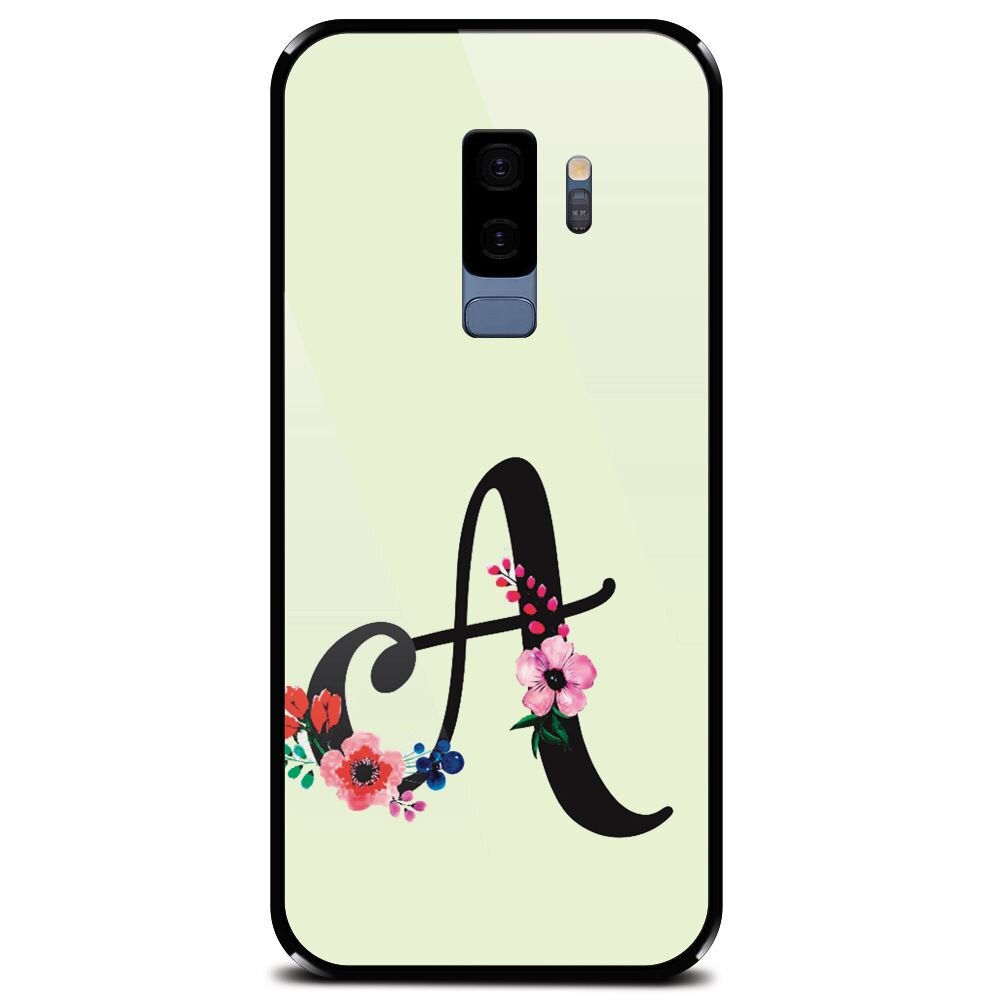 Husa din sticla securizata pentru Samsung Galaxy S9 Plus, Litera A