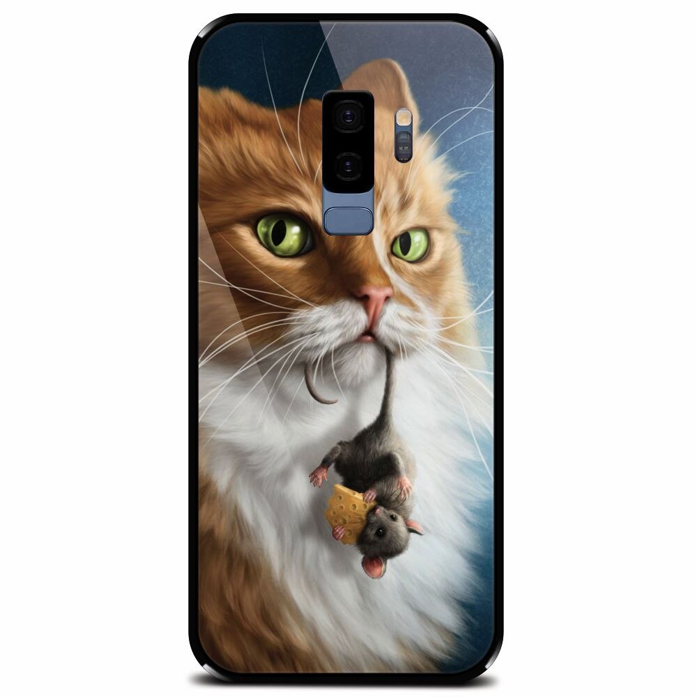 Husa din sticla securizata pentru Samsung Galaxy S9 Plus, Traieste Clipa