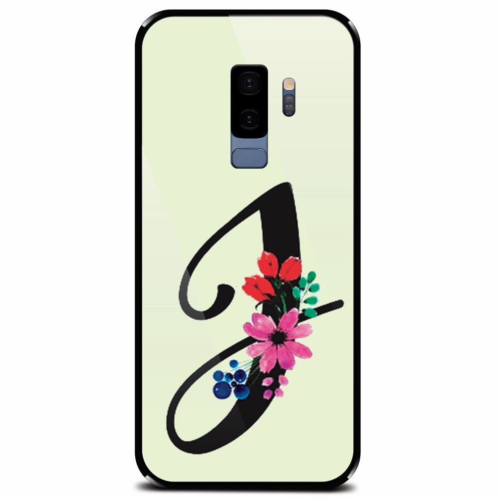 Husa din sticla securizata pentru Samsung Galaxy S9 Plus, Litera J