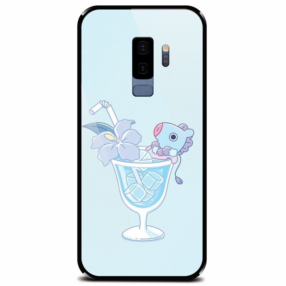 Husa din sticla securizata pentru Samsung Galaxy S9 Plus, Coktail