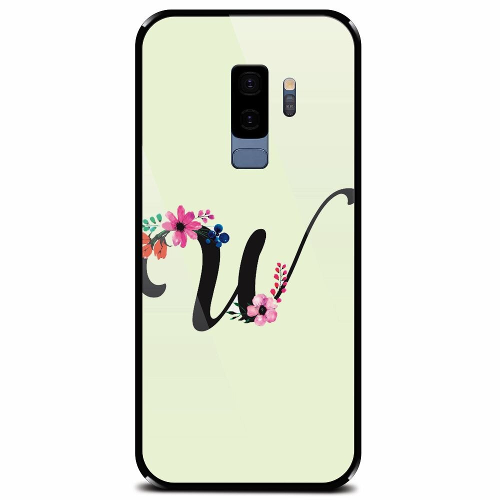 Husa din sticla securizata pentru Samsung Galaxy S9 Plus, Litera W