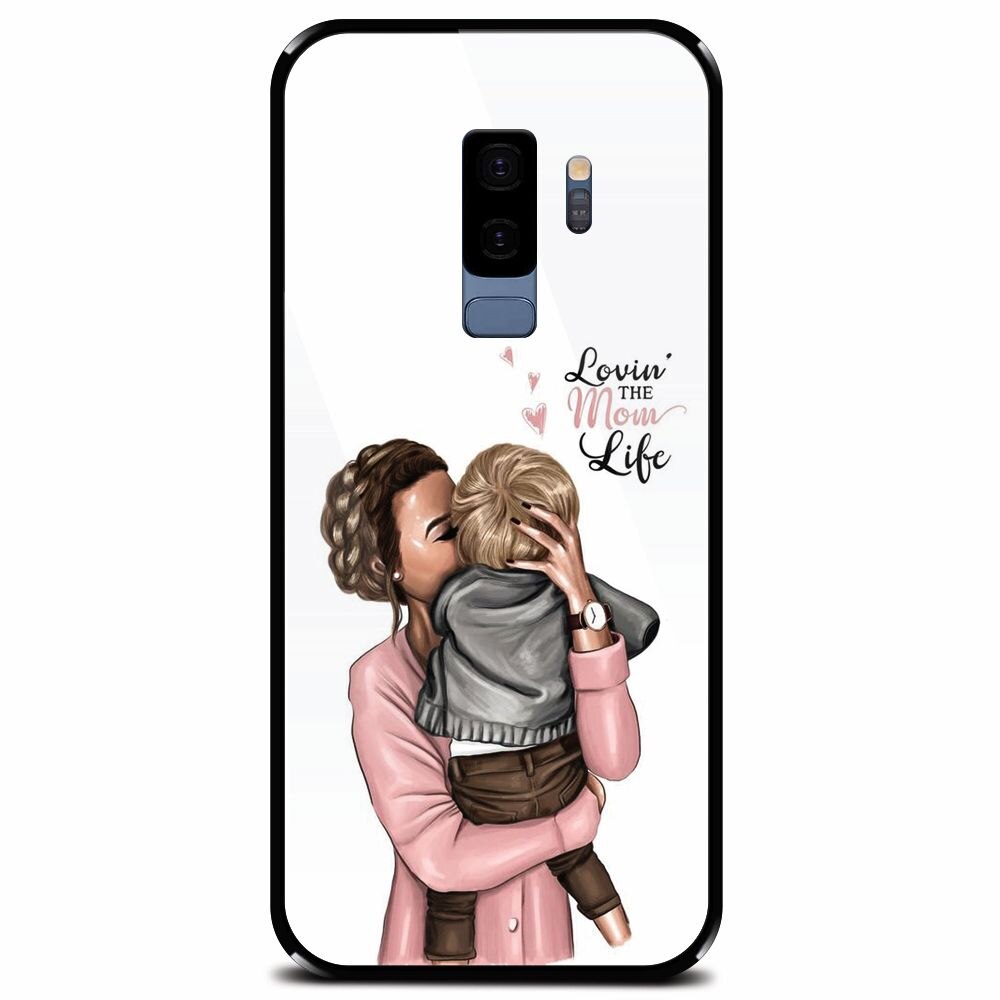 Husa din sticla securizata pentru Samsung Galaxy S9 Plus, Loving Mother