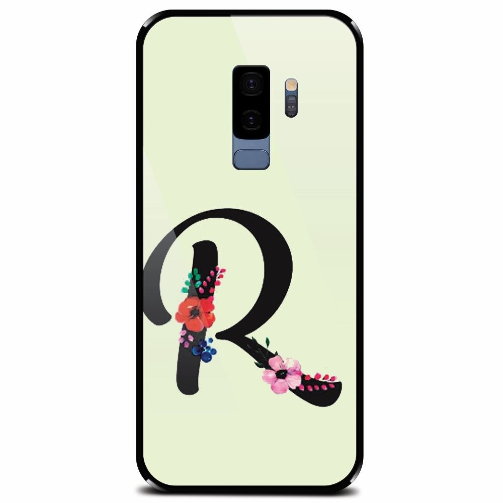 Husa din sticla securizata pentru Samsung Galaxy S9 Plus, Litera R