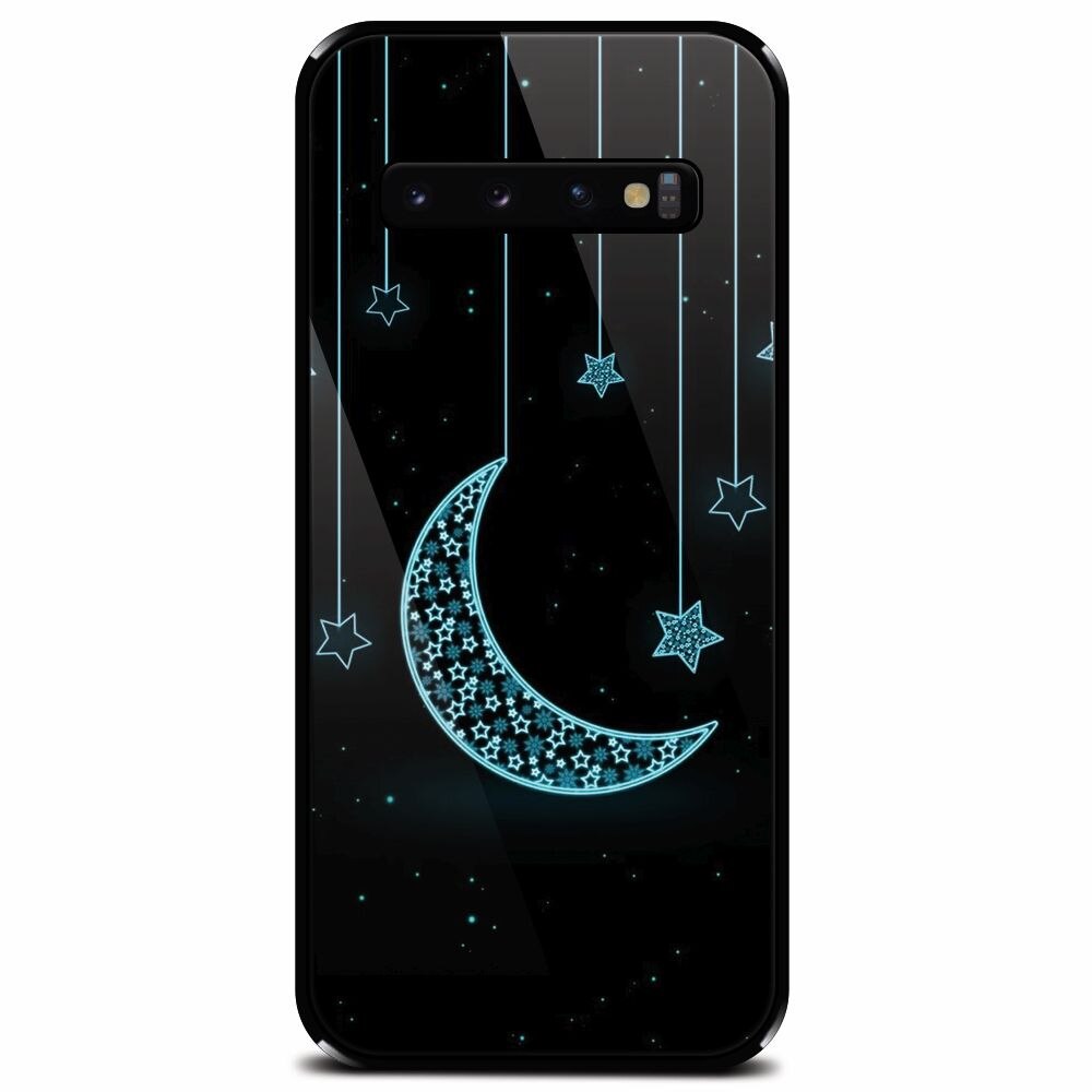 Husa din sticla securizata pentru Samsung Galaxy S10 Plus, Moon