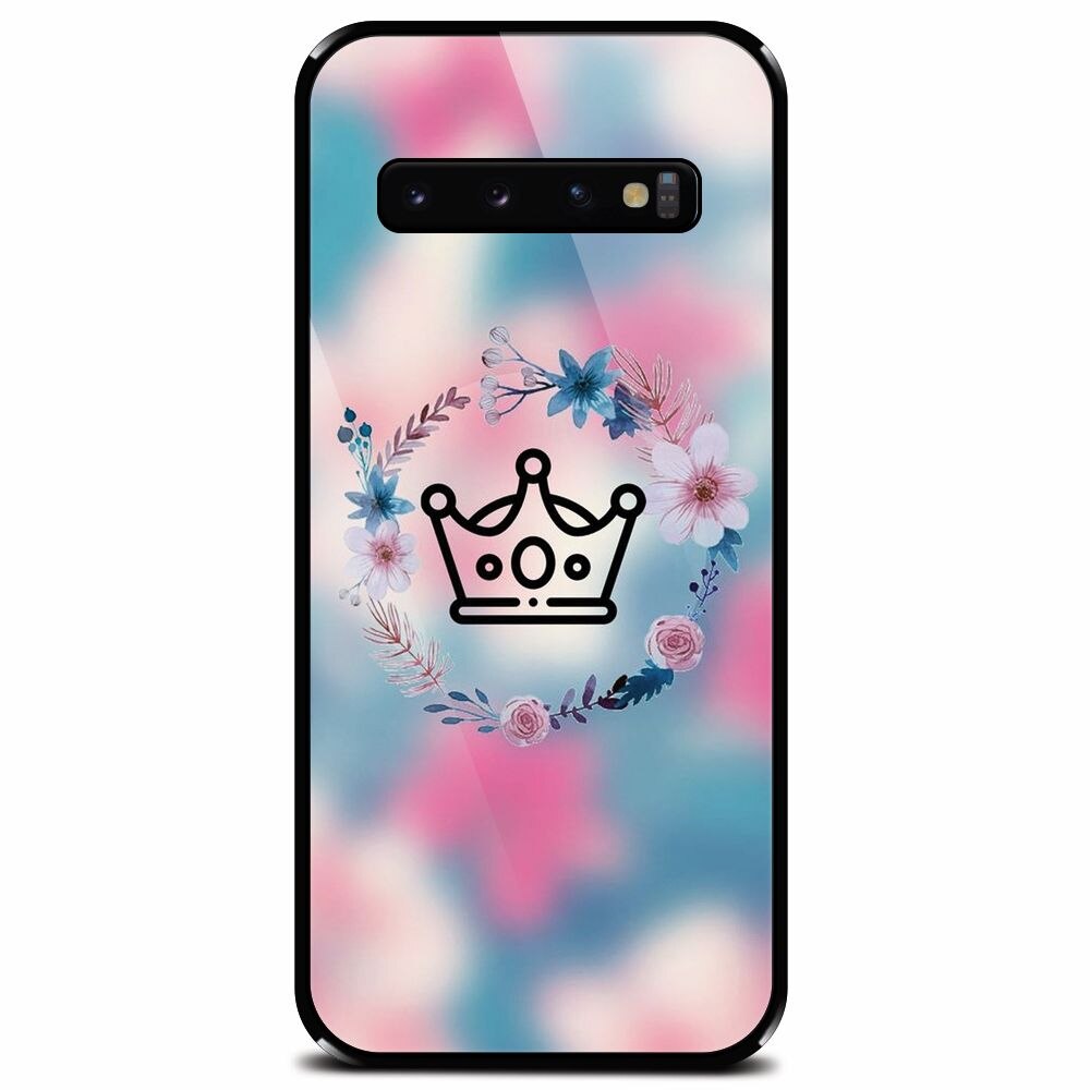 Husa din sticla securizata pentru Samsung Galaxy S10, Qeen