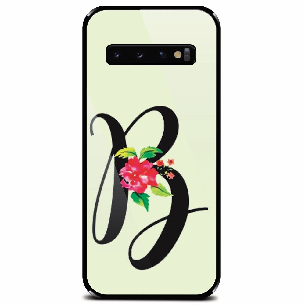 Husa din sticla securizata pentru Samsung Galaxy S10, Litera B