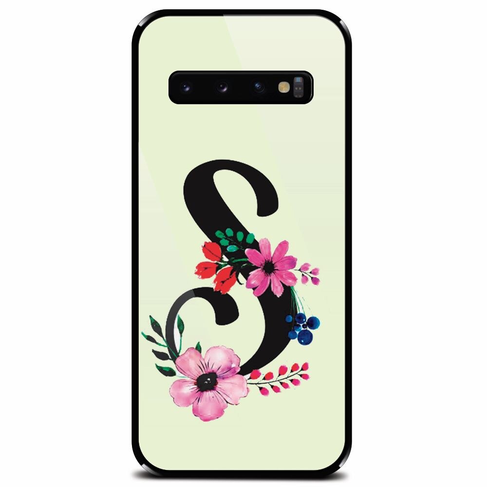 Husa din sticla securizata pentru Samsung Galaxy S10, Litera S
