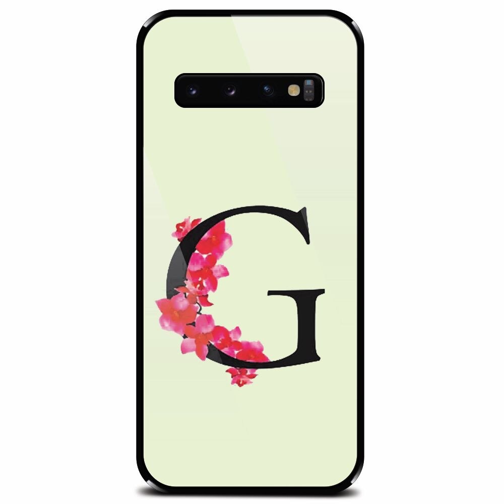 Husa din sticla securizata pentru Samsung Galaxy S10 Plus, Litera G