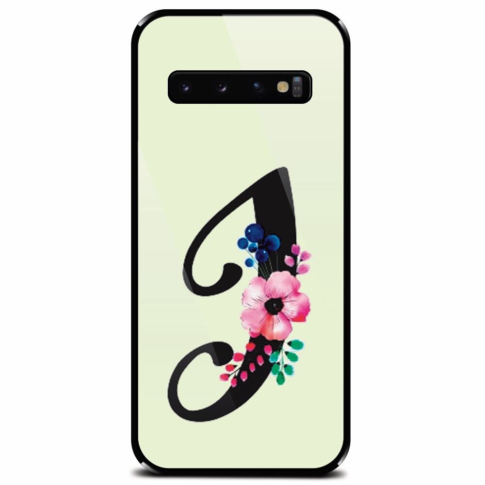 Husa din sticla securizata pentru Samsung Galaxy S10 Plus, Litera I