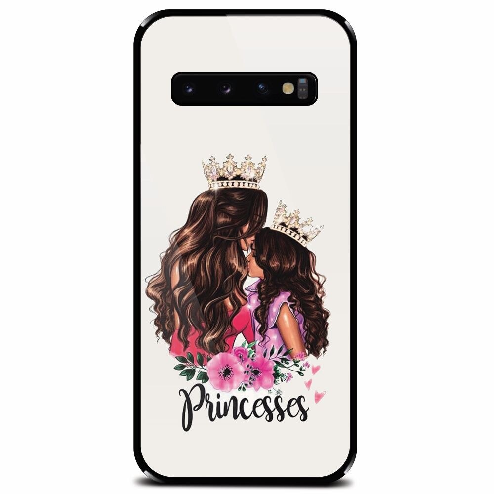 Husa din sticla securizata pentru Samsung Galaxy S10 Plus, Princesses