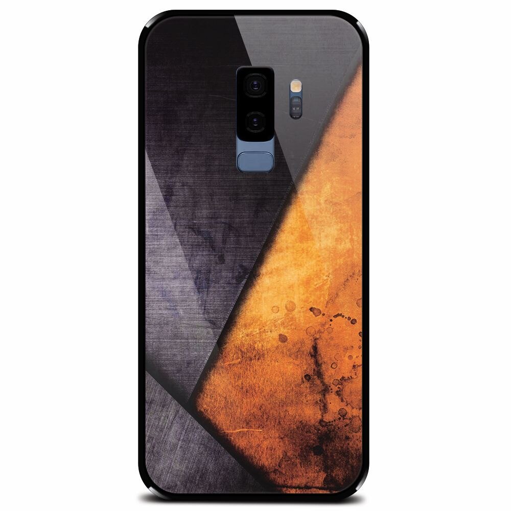 Husa din sticla securizata pentru Samsung Galaxy S9 Plus, Abstract