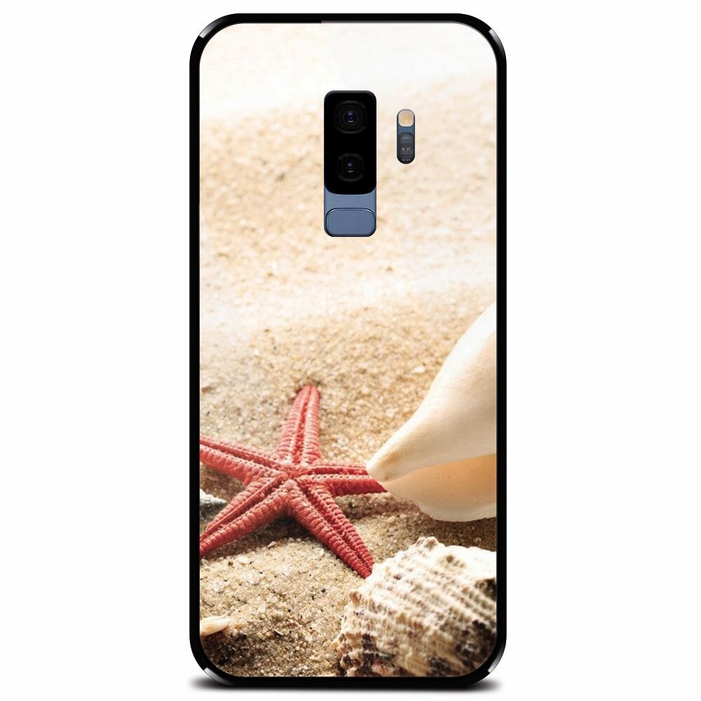 Husa din sticla securizata pentru Samsung Galaxy S9 Plus, Beach Shells And Starfish