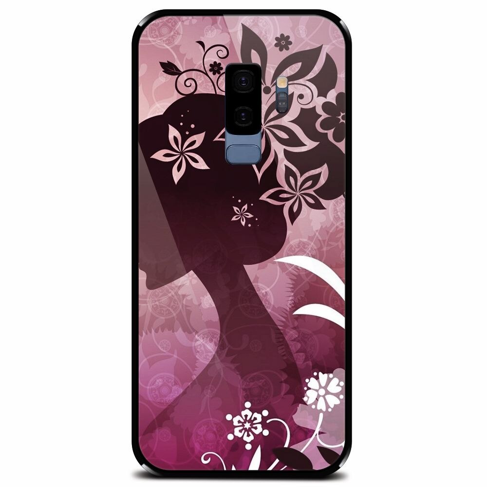 Husa din sticla securizata pentru Samsung Galaxy S9 Plus, Best Cute Girly