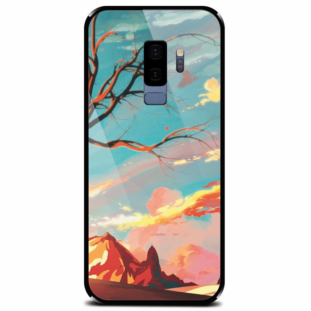 Husa din sticla securizata pentru Samsung Galaxy S9 Plus, Artistic Landscape