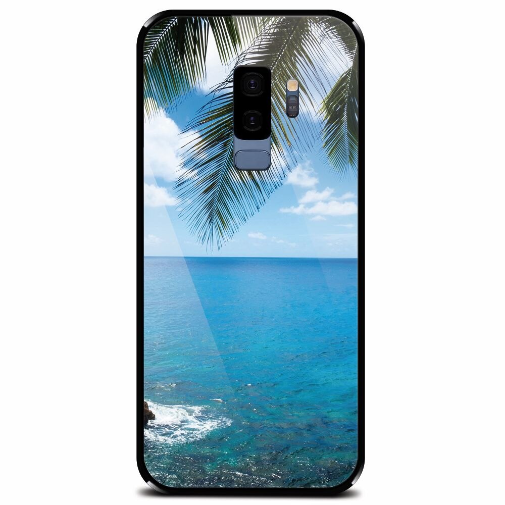 Husa din sticla securizata pentru Samsung Galaxy S9 Plus, Coastline