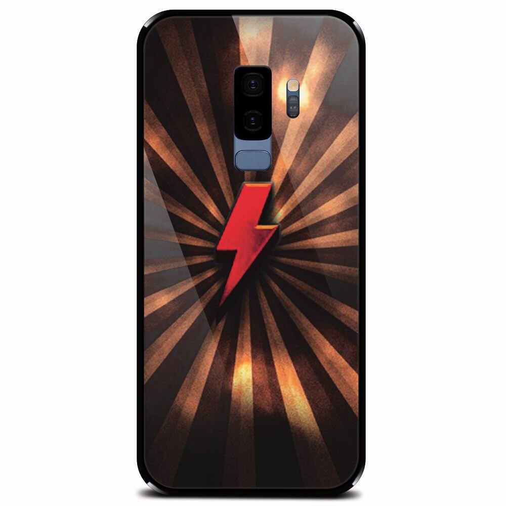 Husa din sticla securizata pentru Samsung Galaxy S9 Plus, Abstract Supers