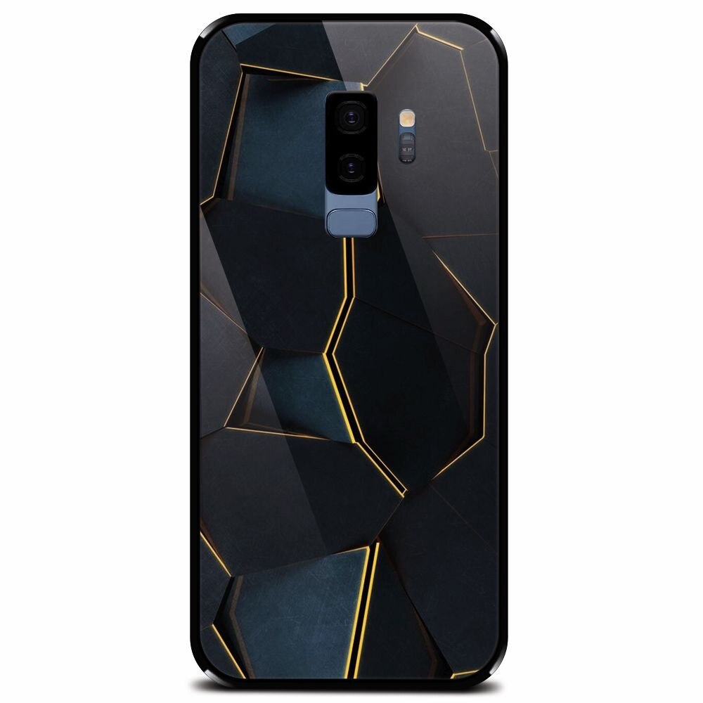 Husa din sticla securizata pentru Samsung Galaxy S9 Plus, Abstract Draw