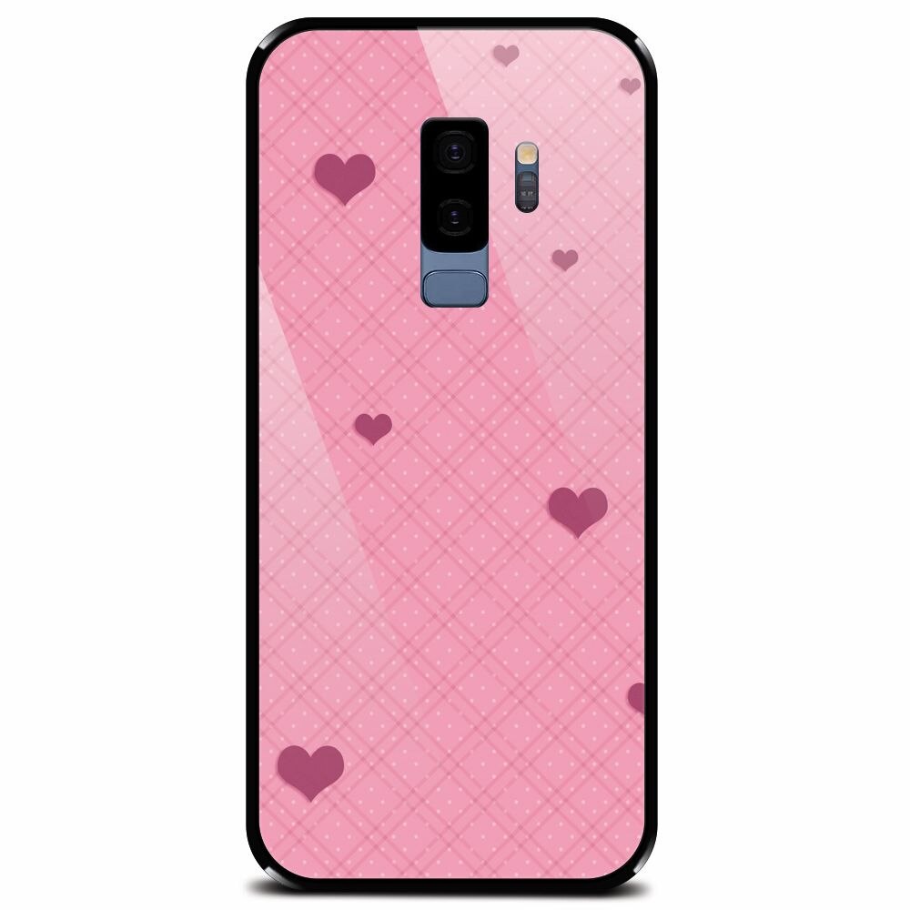 Husa din sticla securizata pentru Samsung Galaxy S9 Plus, Girlish 001