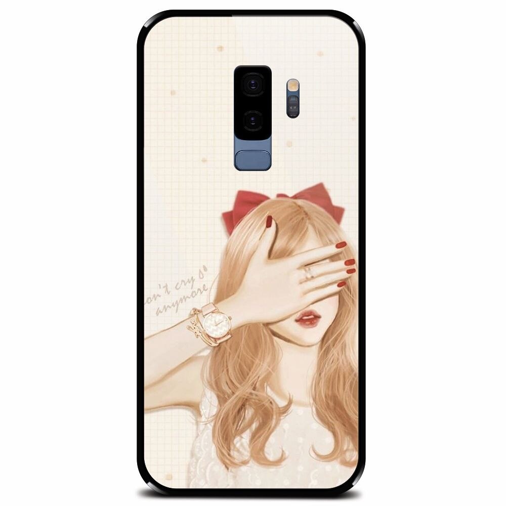Husa din sticla securizata pentru Samsung Galaxy S9 Plus, Dont Cry Anymore