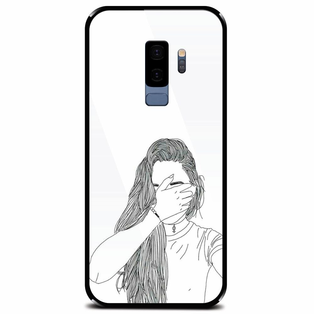 Husa din sticla securizata pentru Samsung Galaxy S9 Plus, Dont Look