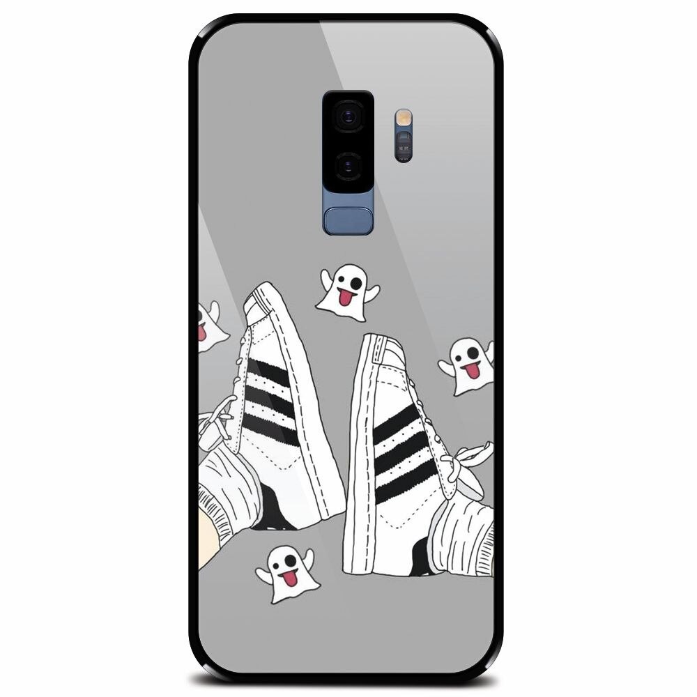 Husa din sticla securizata pentru Samsung Galaxy S9 Plus, Little Phantoms