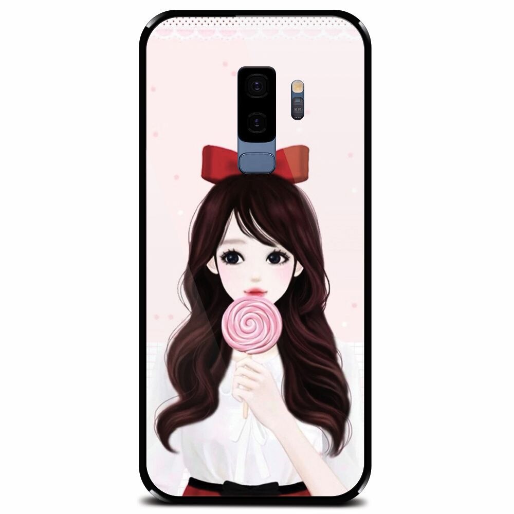 Husa din sticla securizata pentru Samsung Galaxy S9 Plus, Girly 001