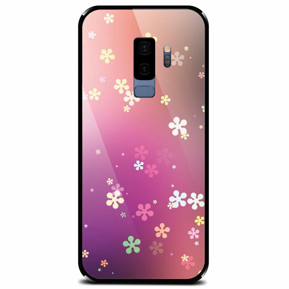 Husa din sticla securizata pentru Samsung Galaxy S9 Plus, Girlish 002