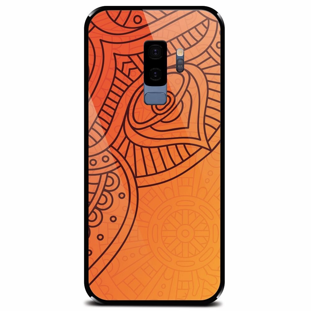 Husa din sticla securizata pentru Samsung Galaxy S9 Plus, Indian Design