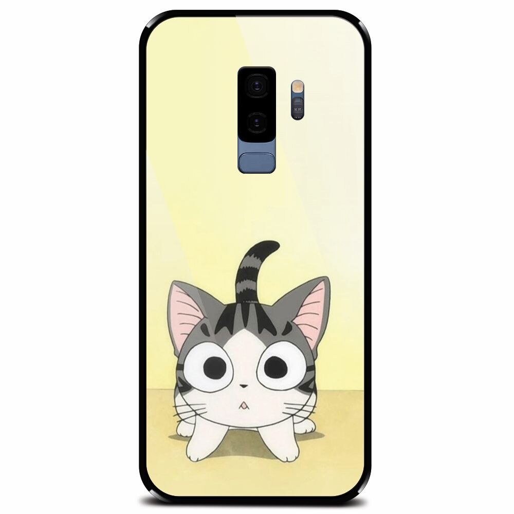 Husa din sticla securizata pentru Samsung Galaxy S9 Plus, Cute Ktty
