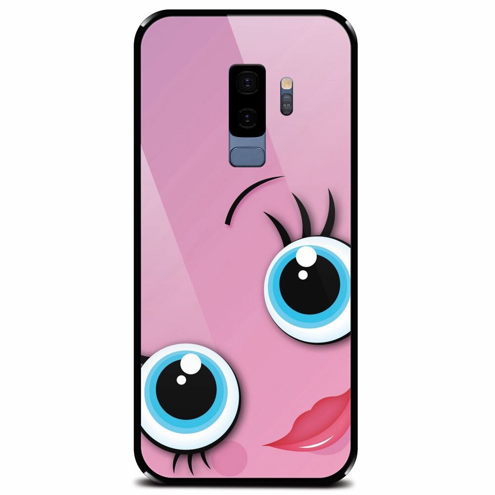 Husa din sticla securizata pentru Samsung Galaxy S9 Plus, Girly Cute