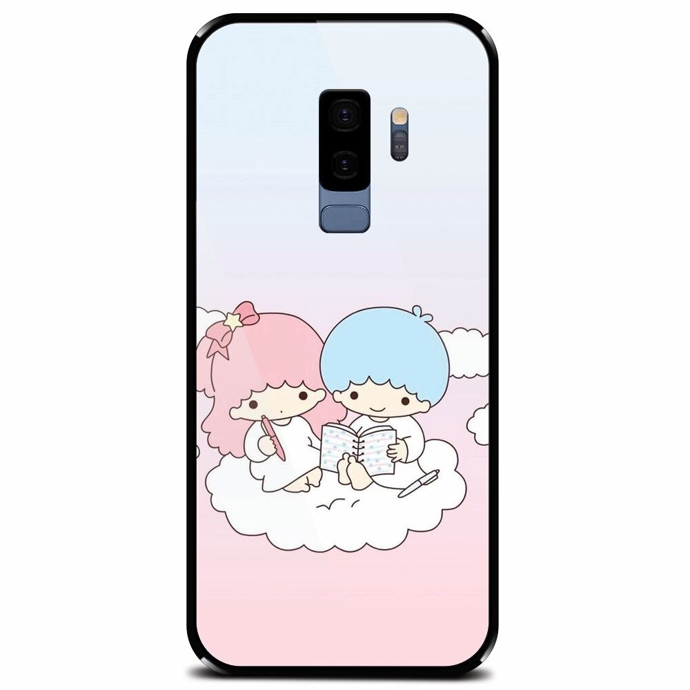 Husa din sticla securizata pentru Samsung Galaxy S9 Plus, Little Twins On Cloud
