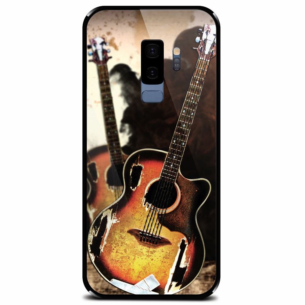 Husa din sticla securizata pentru Samsung Galaxy S9 Plus, Hardcore Rock