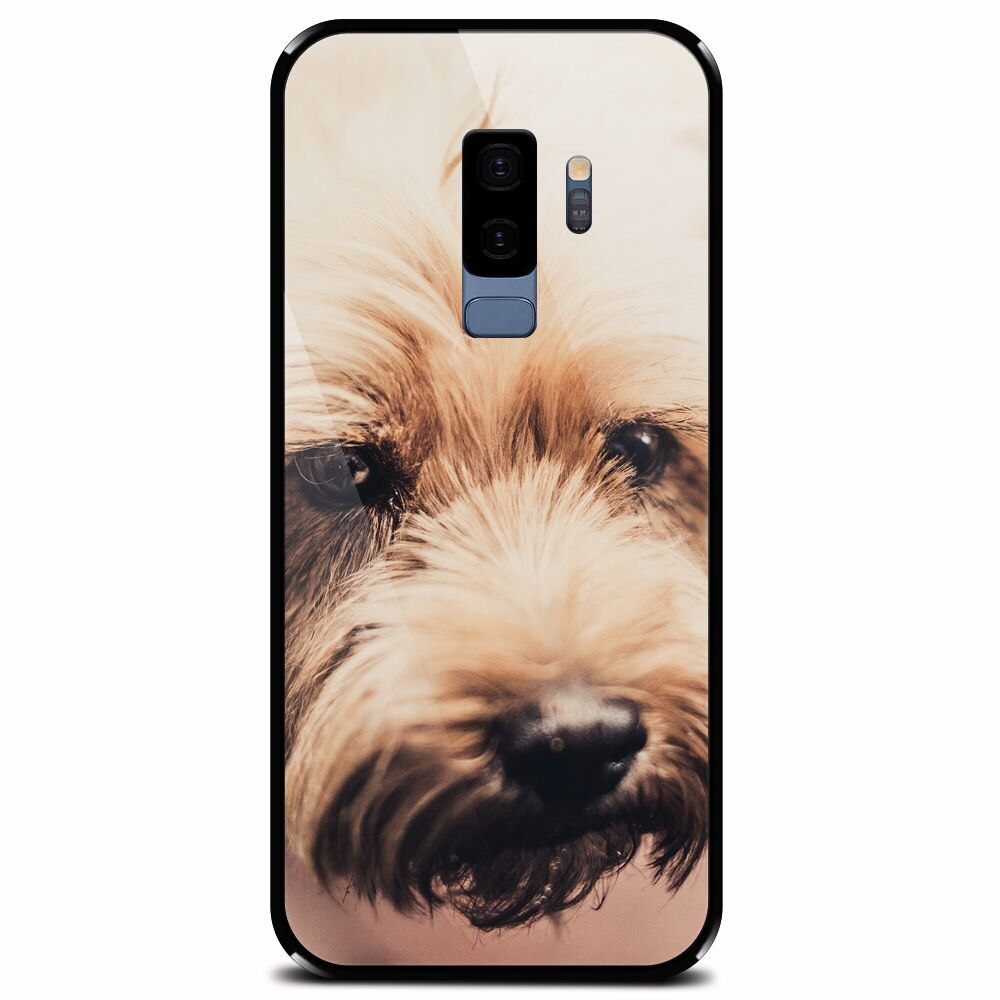 Husa din sticla securizata pentru Samsung Galaxy S9 Plus, Love Pup
