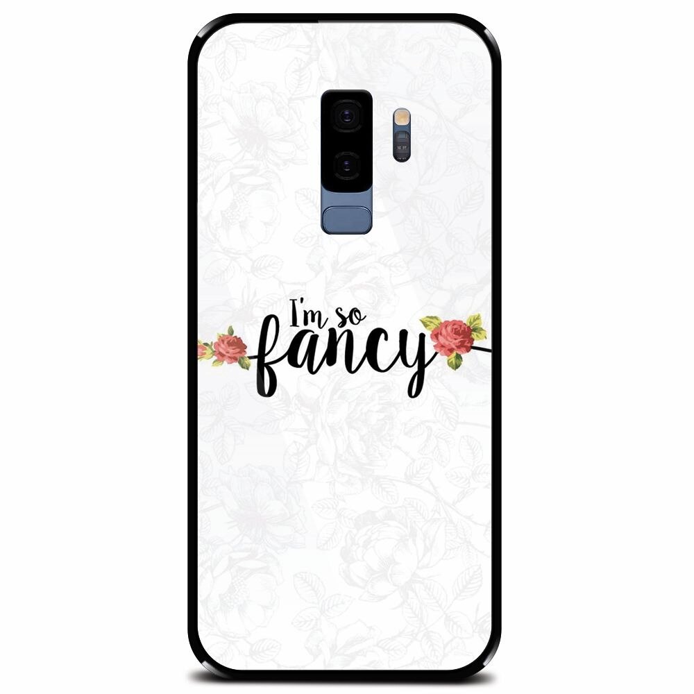 Husa din sticla securizata pentru Samsung Galaxy S9 Plus, Im So Fancy Floral