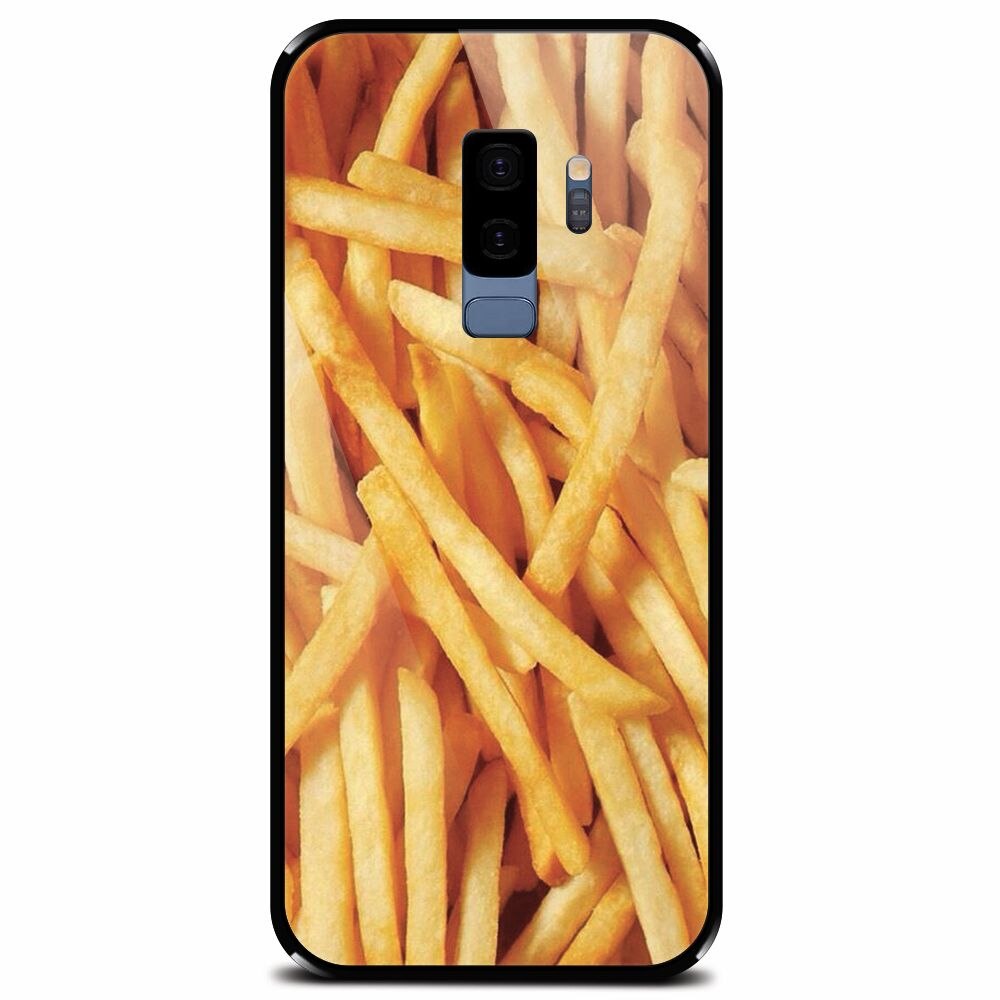 Husa din sticla securizata pentru Samsung Galaxy S9 Plus, Fries