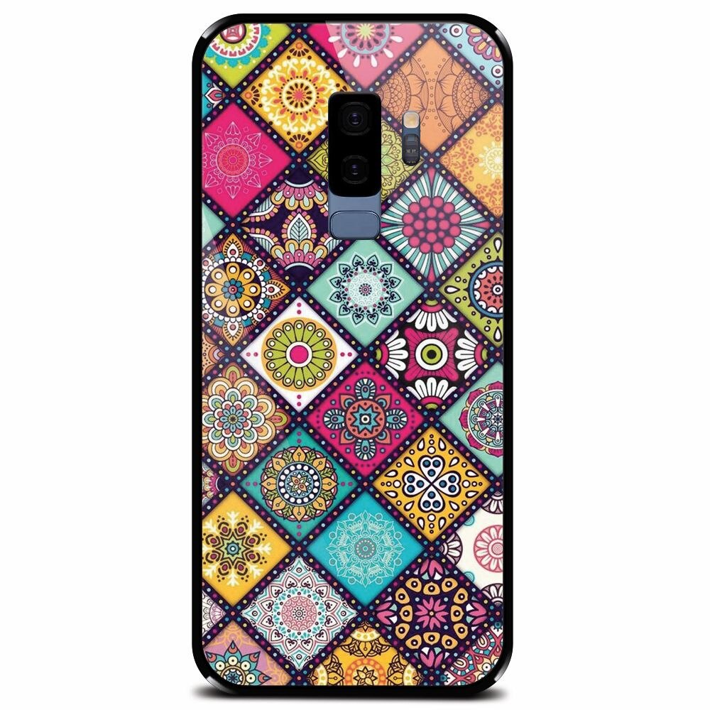 Husa din sticla securizata pentru Samsung Galaxy S9 Plus, Mandala Pattern