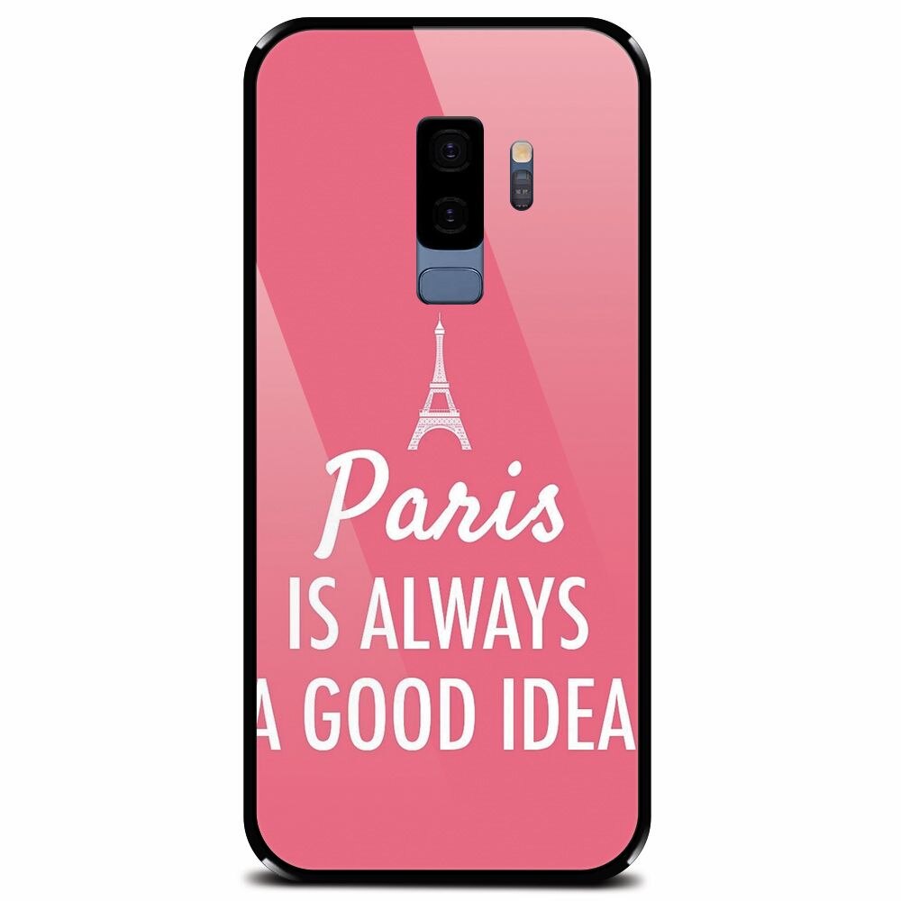 Husa din sticla securizata pentru Samsung Galaxy S9 Plus, Paris Is Always A Good Idea